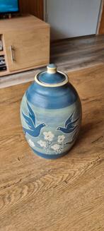 Keramiek pot met deksel, Huis en Inrichting, Woonaccessoires | Vazen, Ophalen, Overige kleuren, Aardewerk of Porselein, Zo goed als nieuw