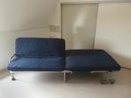 Logeerbed op wieltjes., Huis en Inrichting, Slaapkamer | Slaapbanken, Ophalen, 90 cm, Eenpersoons, Blauw
