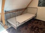 IKEA MELDAL bed landelijk met spijlen., Verstelbaar, 90 cm, Eenpersoons, Zwart