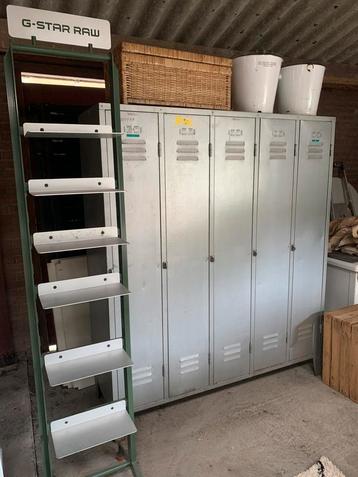 Lockerkast, 5 deurs, industrieel beschikbaar voor biedingen