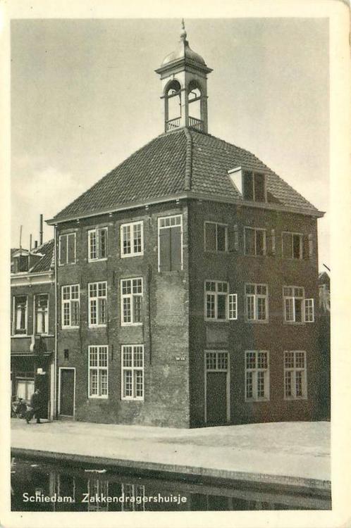 (388-535-039) Schiedam Zakkendragershuisje, Verzamelen, Ansichtkaarten | Nederland, Zuid-Holland, Verzenden