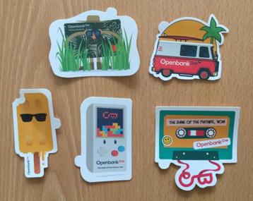 5 zomerse stickers Open Bank beschikbaar voor biedingen
