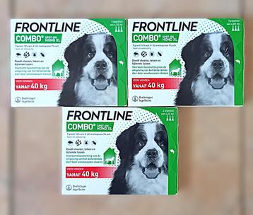 3 x Frontline Combo Spot-On Hond XL  voor honden vanaf 40 kg beschikbaar voor biedingen