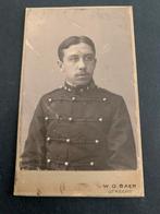 cdv carte de viste KNIL Arts Indie W G Baer Utrecht foto, Verzamelen, Foto's en Prenten, Verzenden, Voor 1940, Zo goed als nieuw