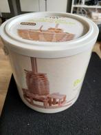 Ton met houten blokjes om lekker mee te bouwen., Ophalen of Verzenden, Zo goed als nieuw