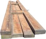 6 Hardhouten balken 7.5x22.5 cm 5.50 m lang - nr: HB24, Tuin en Terras, Palen, Balken en Planken, Ophalen, Nieuw, Hardhout, 250 cm of meer