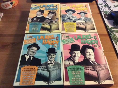 Laurel & Hardy collectie deel 1-4 compleet. 12-dvd set. zgan, Cd's en Dvd's, Dvd's | Komedie, Zo goed als nieuw, Boxset, Alle leeftijden
