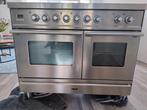 Professionele RVS Boretti gasfornuis met twee ovens, Ophalen, Zo goed als nieuw, Gas, Vrijstaand