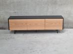!!ACTIE!! Tv-meubel Thomas zwart/blank eiken
