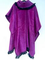 Mooie, zachte alpaca poncho uit Ecuador - fuchsia - NIEUW, Ophalen of Verzenden, Nieuw, Roze