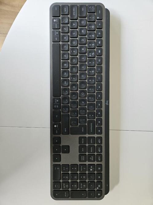 Logitech MX Keys + MX Master (met doos), Computers en Software, Toetsenborden, Gebruikt, Qwerty, Draadloos, Toetsenbord en muis-set