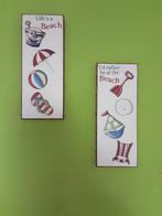 2 vrolijke wandborden – strand & zee stijl, Ophalen of Verzenden, Zo goed als nieuw