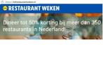 Tot 50% korting in 350 restaurants in Nederland (actie Lidl), Plus, Ophalen