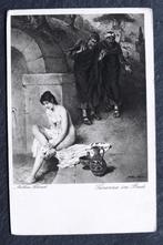 Susanna im Bade, Mathias Schmid, Blote dame droogt zich af, Verzamelen, Ansichtkaarten | Themakaarten, Verzenden, Voor 1920, Ongelopen