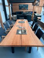 BBQ tafel 300x99 – OneQ BBQ + wijnkoeler, Tuin en Terras, Ophalen, Zo goed als nieuw, Rechthoekig, Hout