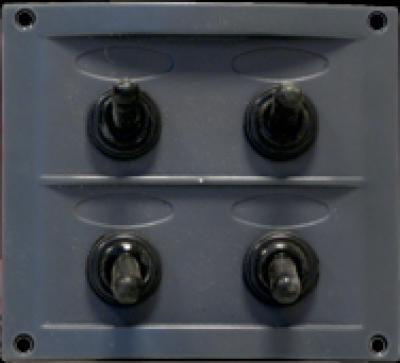 Schakelpaneel 4 voudig, Watersport en Boten, Bootonderdelen, Nieuw