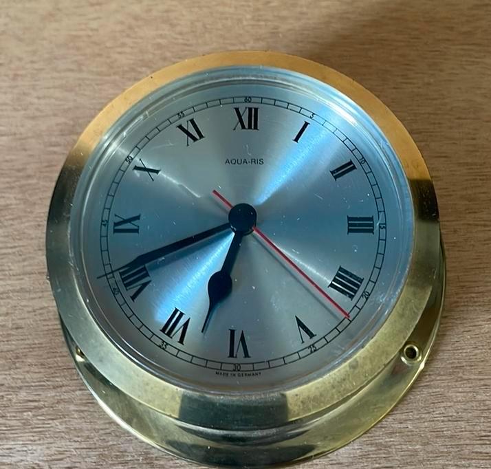 Scheepsklok watersport Agua-Ris, Sieraden, Tassen en Uiterlijk, Horloges | Antiek, Overige merken, Staal, 1960 of later, Ophalen of Verzenden