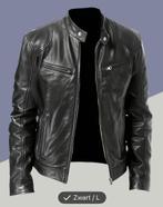 Mooie zwarte motor jas maar L, Kleding | Heren, Jassen | Zomer, Ophalen of Verzenden, Nieuw, Maat 52/54 (L), Zwart