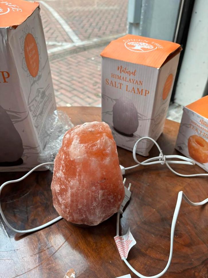 PARTIJ Zoutlampen Lamp lampen diverse, Huis en Inrichting, Lampen | Tafellampen, Nieuw, Minder dan 50 cm, Ophalen