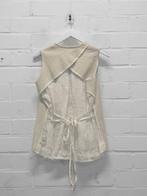 Isaac Sellam - Mooi leren gilet maat 38 & 40  - Nieuw €695, Maat 38/40 (M), Beige, Nieuw, Ophalen of Verzenden