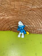 Smurfen huilende smurf met gele zakdoek, Verzamelen, Smurfen, Ophalen of Verzenden, Poppetje, Figuurtje of Knuffel, Zo goed als nieuw