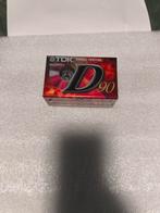 TDK D90 Cassettebandjes - 3 Stuks - Nieuw in Seal, Ophalen of Verzenden, Nieuw in verpakking, 2 t/m 25 bandjes, Onbespeeld
