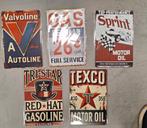 5 ijzeren reclameborden in één koop, Ophalen of Verzenden