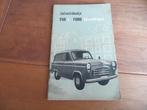 Instructieboek Ford Thames bestelwagen 1955, mooi!, Ophalen of Verzenden