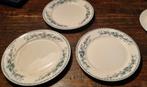3 x antieke Regout borden Bertha 24 cm doorsnede, Antiek en Kunst, Antiek | Servies los, Ophalen of Verzenden