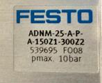 FESTO - Multi-Positie-Cilinder - ADNM-25-A-P-A-150Z1-300Z2, Ophalen of Verzenden, Gebruikt