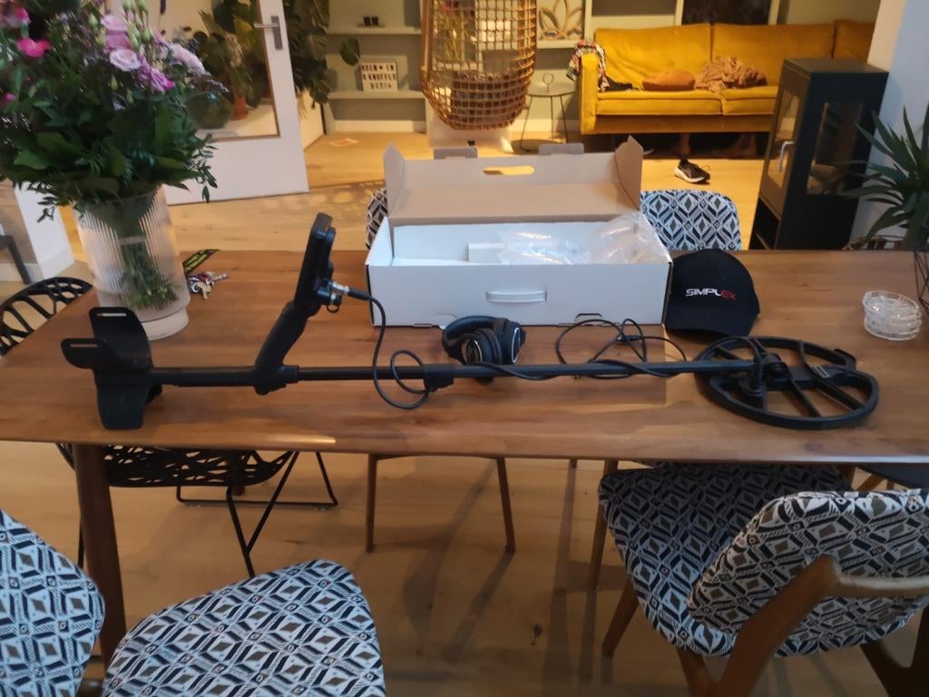 Metaaldetector zwart nokta Simplex+ - Zo goed als nieuw!, Hobby en Vrije tijd, Metaaldetectors, Overige merken, Instelbare gevoeligheid