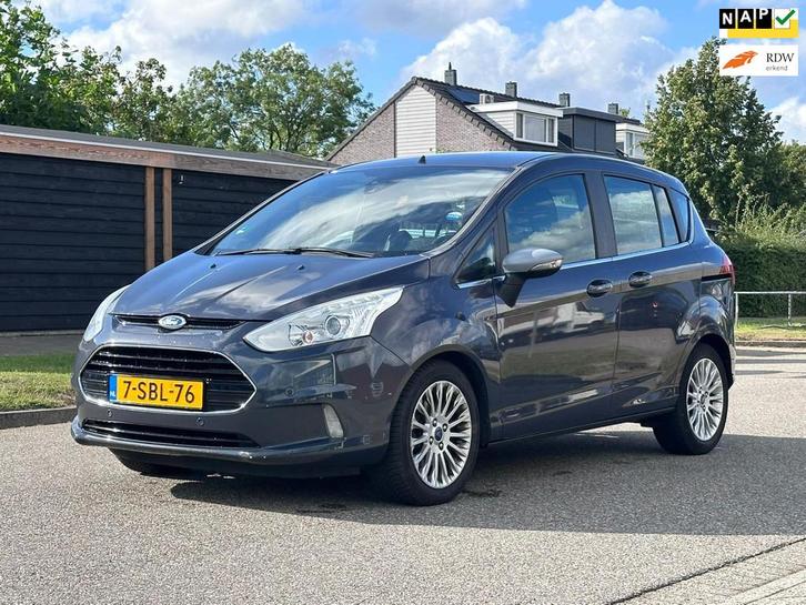 Ford B-Max 1.0 EcoBoost Titanium Navigatie*Cruise*NAP*Clima*, Auto's, Ford, Bedrijf, Te koop, B-Max, ABS, Airbags, Airconditioning