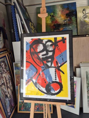Herman Brood - “Piloot” zeefdruk EA(Épreuve D’Artiste) beschikbaar voor biedingen