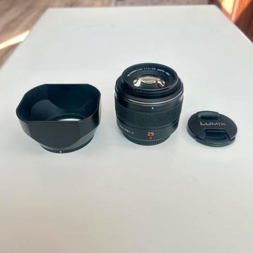 Panasonic Leica 25mm f/1.4 Lichtsterke Prime, Nieuwstaat beschikbaar voor biedingen