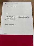 Jurisprudentie Europees belastingrecht, Ophalen of Verzenden, Beta, Zo goed als nieuw, WO