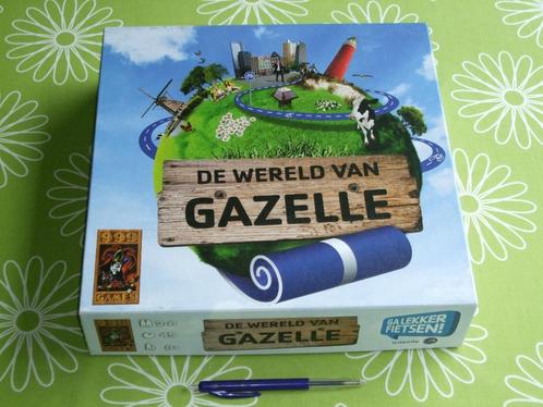 De wereld van Gazelle bordspel, Hobby en Vrije tijd, Gezelschapsspellen | Bordspellen, Zo goed als nieuw, Een of twee spelers