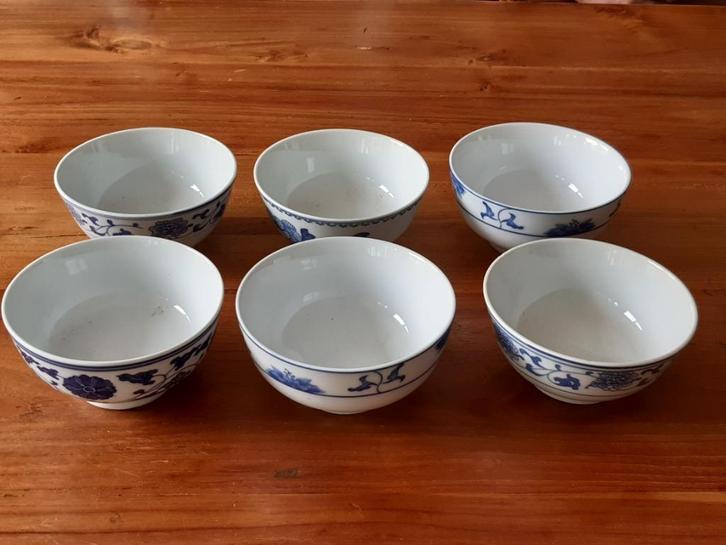 6 Chinees porseleinen schaaltjes, Antiek en Kunst, Antiek | Porselein, Verzenden