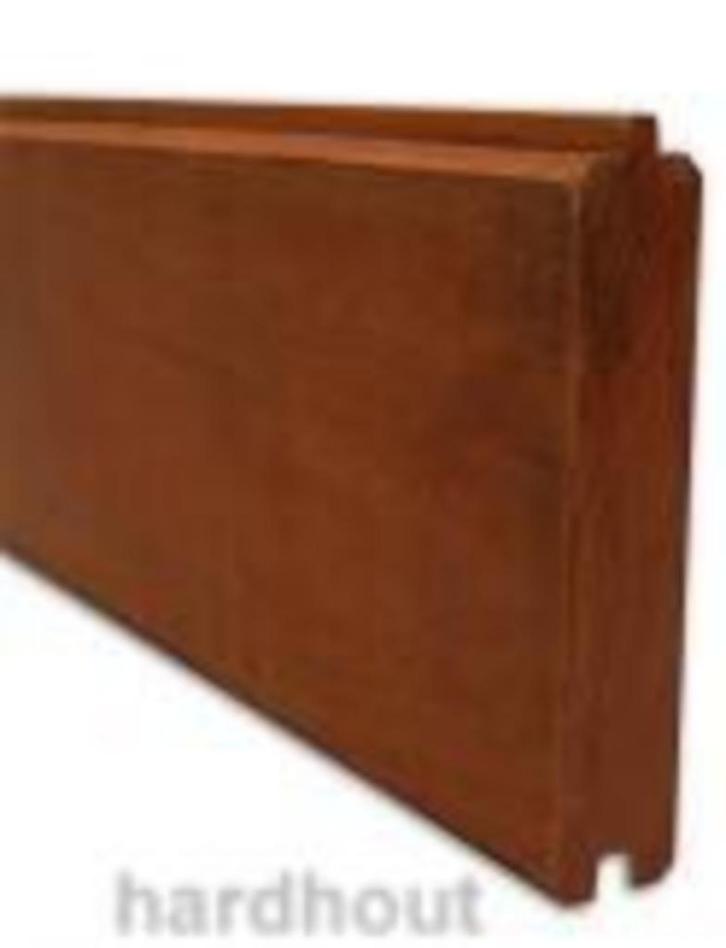 Damwand hardhout klasse 1 Angelim Vermelho 30x185mm, Tuin en Terras, Palen, Balken en Planken, Nieuw, Planken, 250 cm of meer