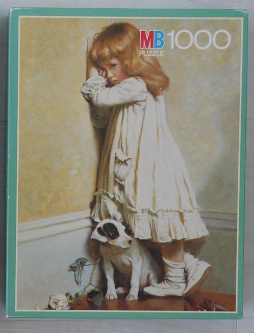 puzzel MB Nostalgia - In Disgrace - 1984 - COMPLEET, Hobby en Vrije tijd, Denksport en Puzzels, Zo goed als nieuw, Legpuzzel, Ophalen of Verzenden