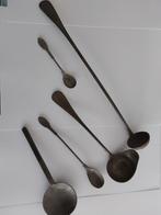 Vintage tinnen Lepels Set, Antiek en Kunst, Antiek | Bestek, Ophalen of Verzenden