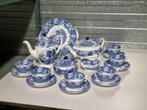 Engels blauw Woods Ware Koffieservies Theeservies 6-pers., Gebruikt, Verzenden, Overige stijlen, Aardewerk