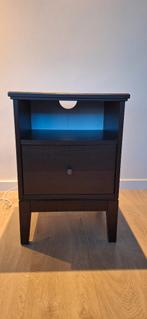 2x IKEA IDANÄS nachtkastje donkerbruin, Ophalen, Gebruikt, 55 tot 70 cm, 45 tot 65 cm