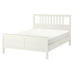 Tweepersoonsbed Ikea Hemnes.  180x200 cm, Ophalen, Gebruikt, Wit, Tweepersoons