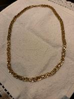 Gouden platte konings ketting, Sieraden, Tassen en Uiterlijk, Kettingen, Ophalen of Verzenden, Zo goed als nieuw, Goud, Goud