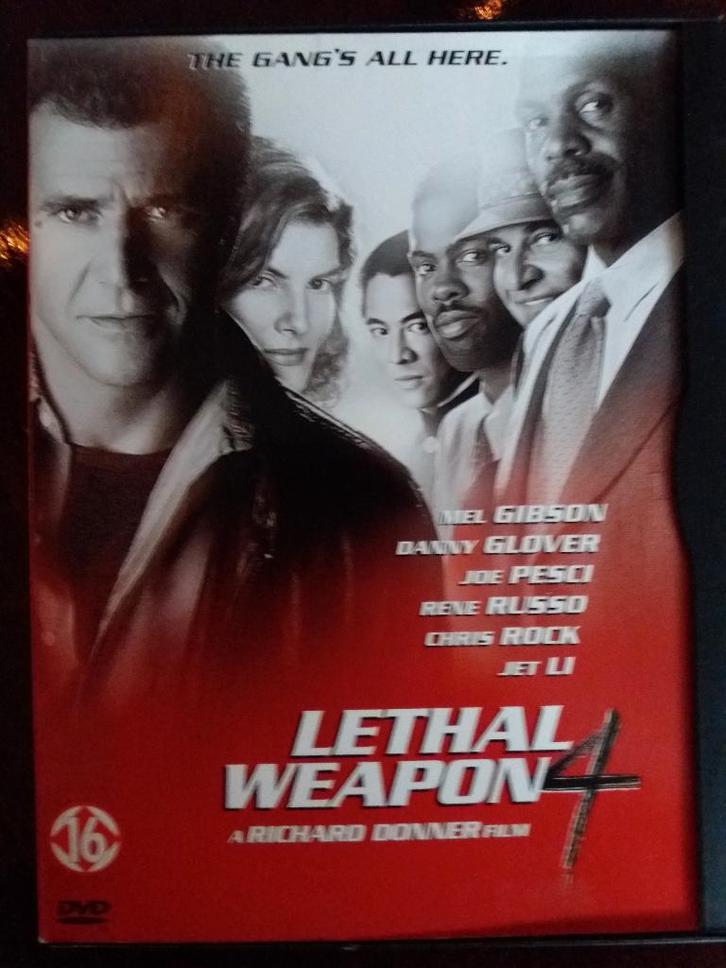 De Actie/komedie "Lethal Weapon 4", Puur dynamiet., Cd's en Dvd's, Dvd's | Actie, Zo goed als nieuw, Actiekomedie, Vanaf 16 jaar