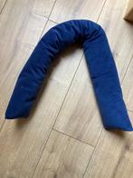 Tochtrol windstopper d.blauwe fluweelstof lengte 92cm., Ophalen of Verzenden, Zo goed als nieuw, Binnen