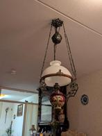 Oudewetse Olielamp Hanglamp, Antiek, Gebruikt, Ophalen of Verzenden, Glas