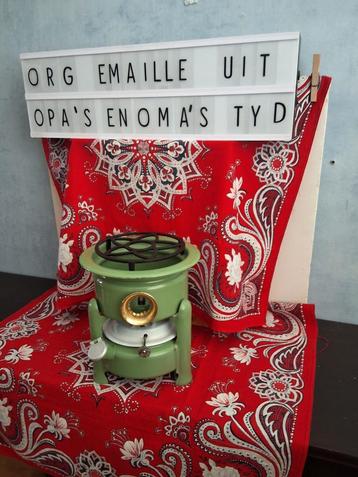 EDY EMAILLE oliestel met vultuit 4 foto's (apart hoor) beschikbaar voor biedingen