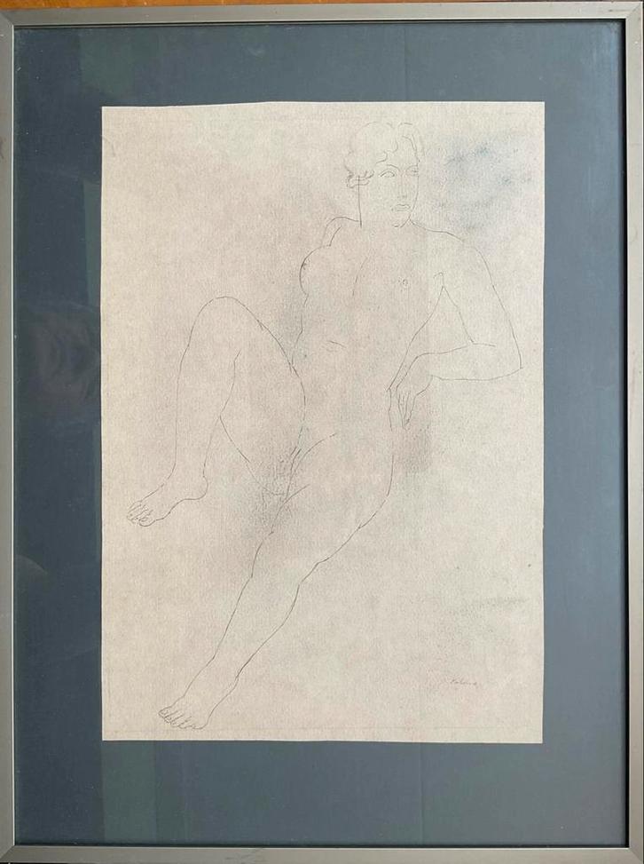 Naakt van Toon Kelder, Antiek en Kunst, Kunst | Tekeningen en Foto's, Ophalen