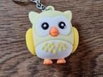 Sleutelhanger : Cartoon : Geel Uiltje !!, Info@keycharms.nl, Dier of Natuur, Nieuw, Medemblik